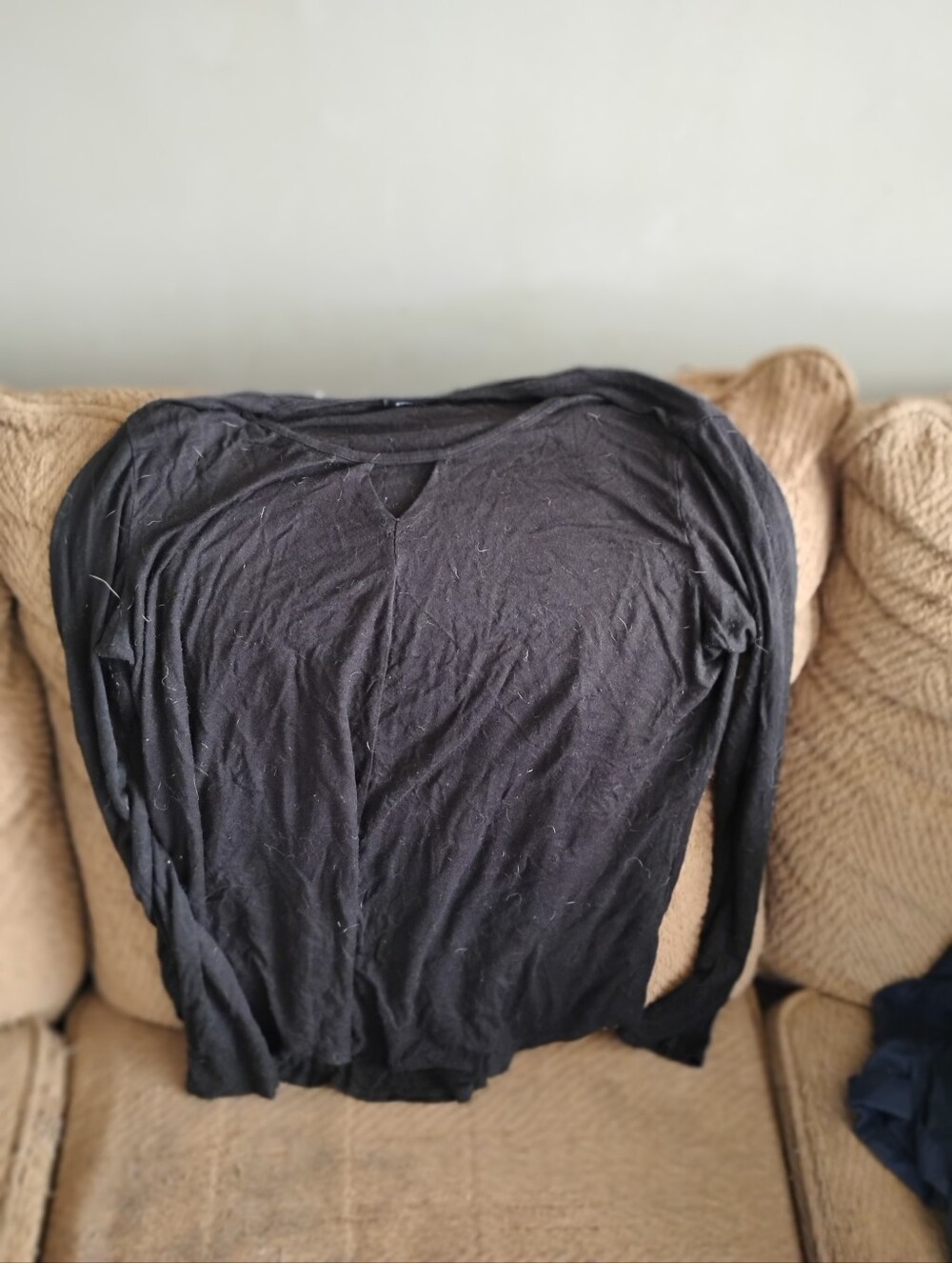 Studio Black Lightweight Knit Long-Sleeve Shirt